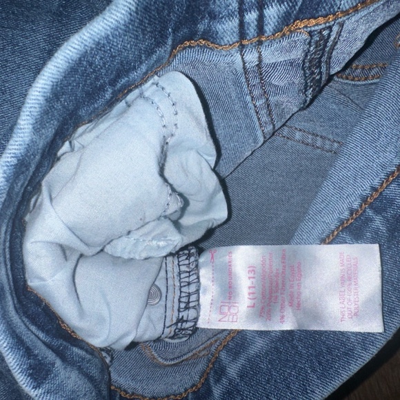 Pull on lace up waist jean - Picture 2 of 3